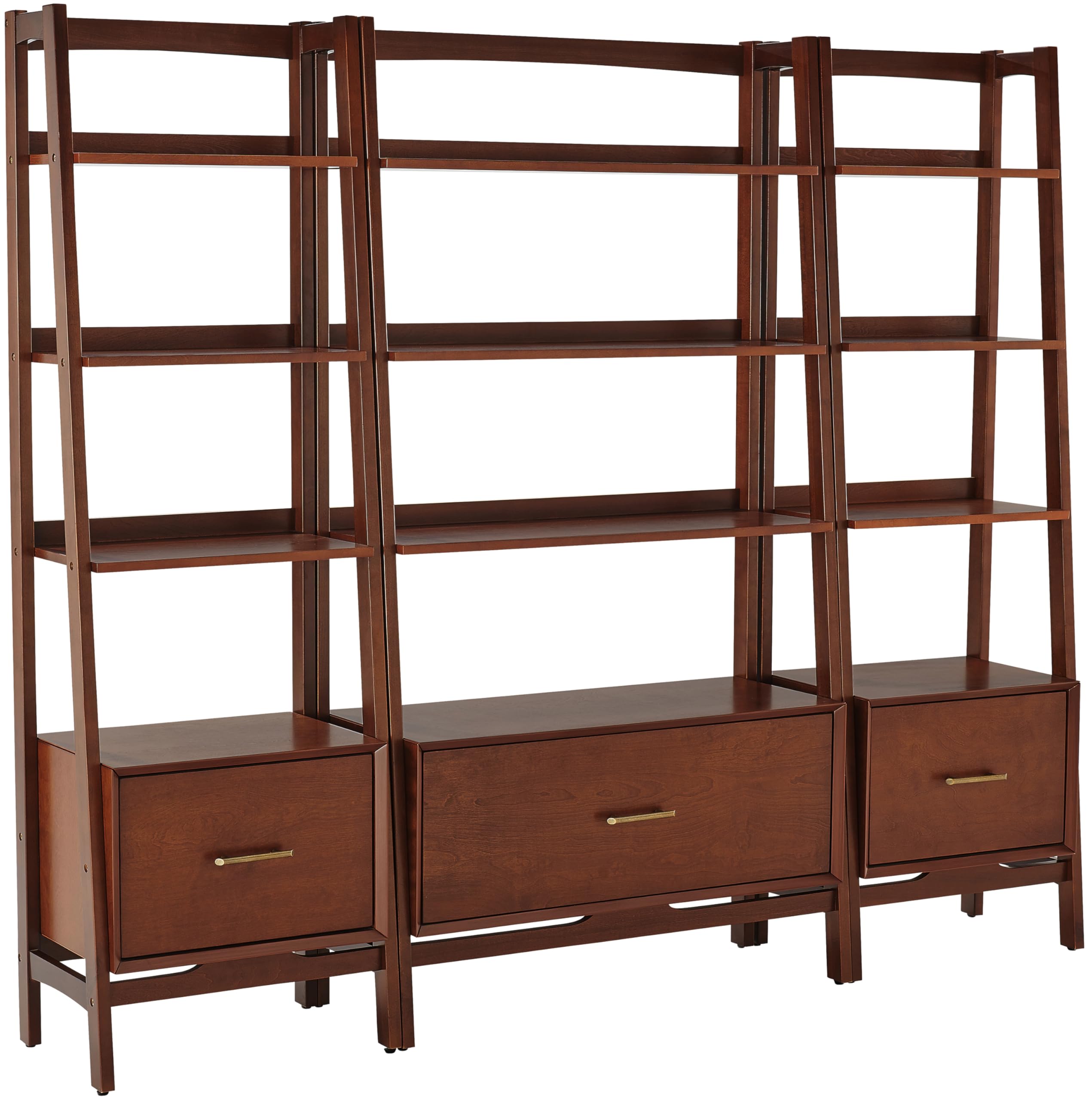 Amazon.com: Crosley Furniture Landon 3-Piece Bookshelf Etagere Set